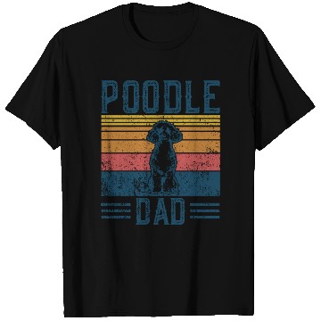 Discover Dog Dad Vintage Poodle Dad T Shirts