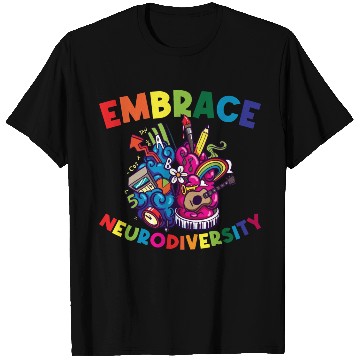 Discover Embrace Neurodiversity Funny Adhd T Shirts