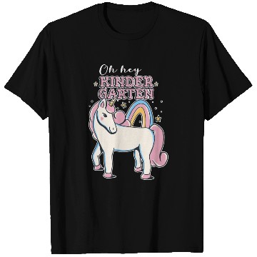 Discover Rainbow and Unicorn Kindergarten Teacher T Shirts