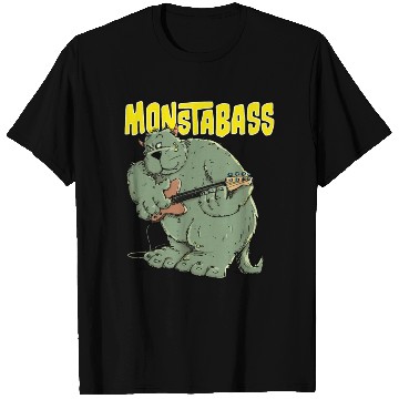 Discover Monster Bass Guitar Player T Shirts