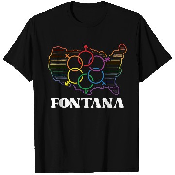 Discover Fontana Pride Month Pride Flag LGBT Community LGBT T Shirts