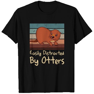 Discover Easily Distracted By Otters Sea Otter Lover T Shirts