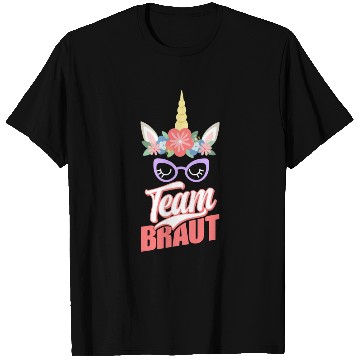 Discover Womens Team Bride JGA Party Wedding Unicorn Team T Shirts