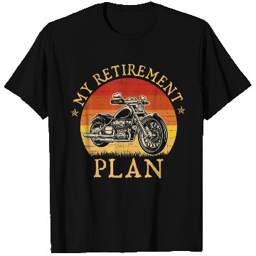 Discover My Retirement Plan Motorbike Biker Motorcycle T Shirts