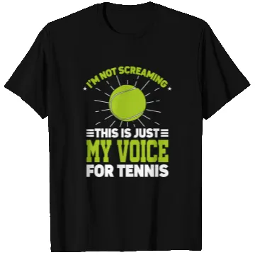Discover I'm Not Screaming Coaching Racket Sports Coach T Shirts
