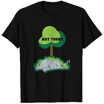 Discover Funny Elephant Nope Not Today Sweet Saying T Shirts