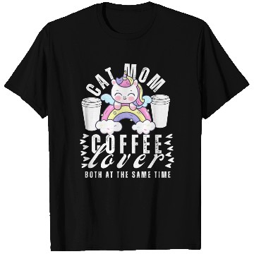 Discover Cat Mom Coffee Lover Unicorn T Shirts