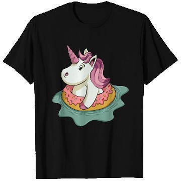 Discover Unicorn Swimming T Shirts