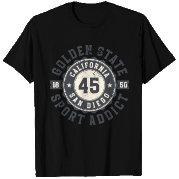 Discover California Golden State San Diego Sport Addict T Shirts
