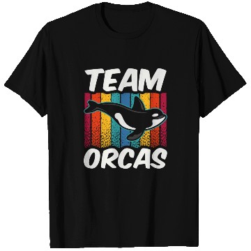 Discover Team Orcas Orca Protect Whale Sea T Shirts
