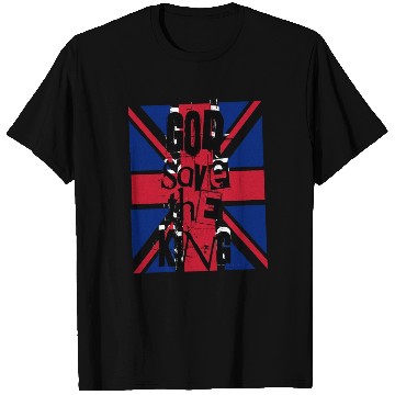 Discover God Save The King Charles British Royal Punk T Shirts
