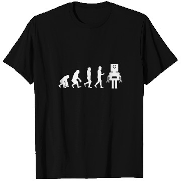 Discover Funny Robotic Machine Learning AI Evolution Robot T Shirts