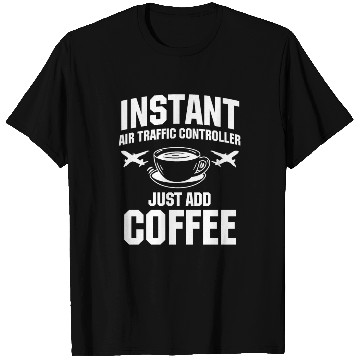 Discover Funny Air Traffic Controller And Coffee Lover T Shirts