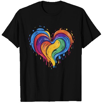 Discover Love is Love: LGBT Rainbow Heart for All T Shirts