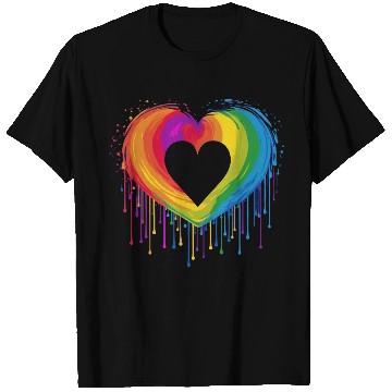 Discover United Love: LGBT Rainbow Heart, Supporting All T Shirts