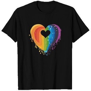 Discover LGBTQ+ Allies: Rainbow Heart, Celebrating T Shirts