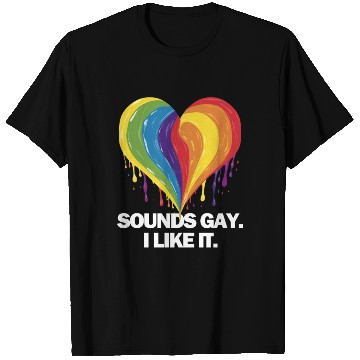 Discover Sounds Gay I' Like It Pride Month Lesbian Gay Bi T Shirts