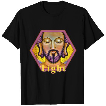 Discover LIGHT Jesus as Buddha T Shirts