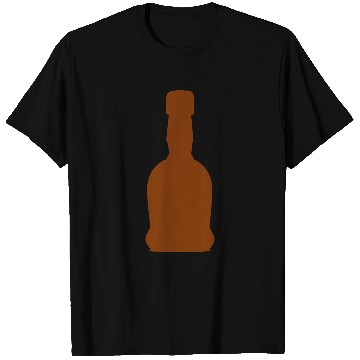 Discover Liquor Bottle Vector Single Color T Shirts