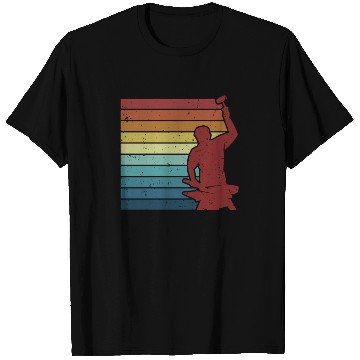 Discover Retro Hobby Legend Forging Anvil Professional T Shirts
