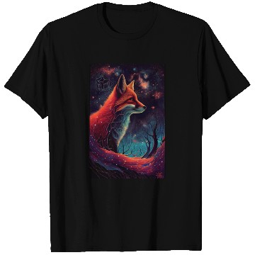 Discover Fox Galaxy Nature T Shirts