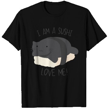 Discover Funny cat sushi valentines day T Shirts