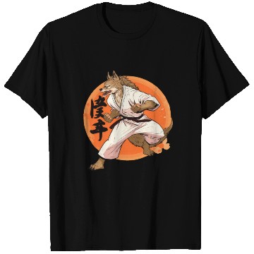 Discover Karate Wolf Martial Arts Wolf Design T Shirts