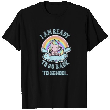Discover Ready to Go Back to School Kawaii Unicorn Rainbow T Shirts