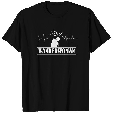 Discover Wanderwoman Mountaineering Hiking Women T Shirts