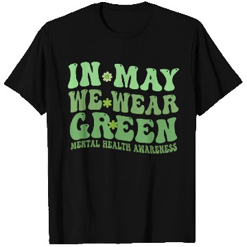 Discover In May We Wear Green Mental Health awareness T Shirts