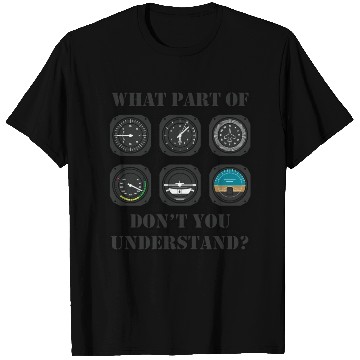 Discover Funny Pilot - Aviation Airline Pilot Instruments T Shirts