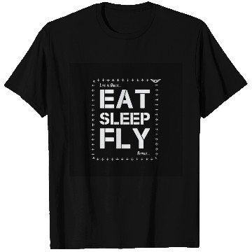 Discover Eat Sleep Fly Repeat - Airplane Pilot Apparel T Shirts