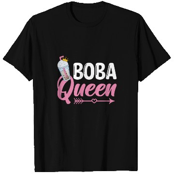 Discover Boba Queen Bubble Tea Lover Boba Tea Drinker T Shirts