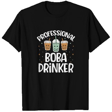 Discover Professional Boba Drinker Bubble Tea Lover Korean T Shirts