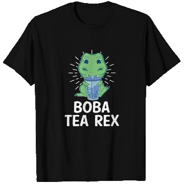 Discover Boba Tea Rex Bubble Tea Lover Boba Tea Drinker T Shirts