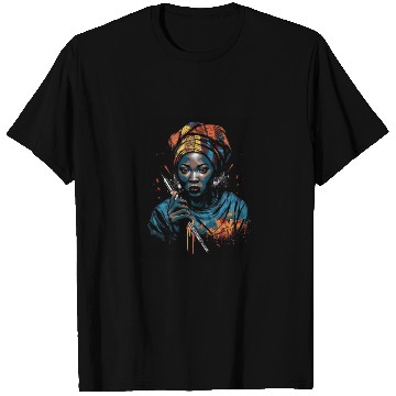 Discover African American Nurse Afro Woman Syringe Nursing T Shirts