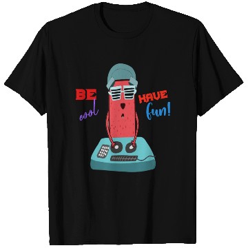Discover DJ FunkyFingers: the hilarious cartoon master T Shirts