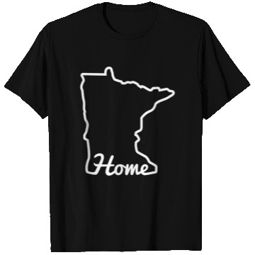 Discover Minnesota Home Mn State Map Minnesotan T Shirts