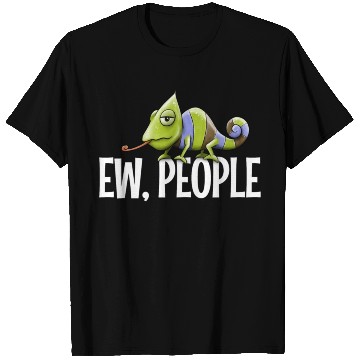 Discover Ew People Grumpy Chameleon Lovers Sarcastic Joke T Shirts