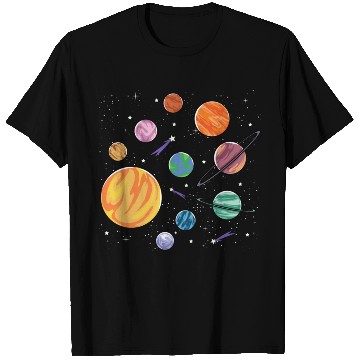 Discover Solar System Planets Science Space Boys Girls T Shirts