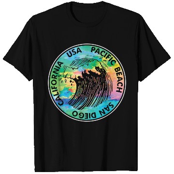Discover Surf Pacific Beach California San Diego Surfing Su T Shirts