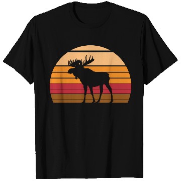 Discover Moose Sunset Animal T Shirts