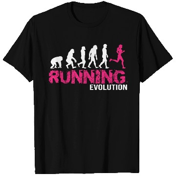 Discover Evolution Of Running Girls Runners Gift T Shirts