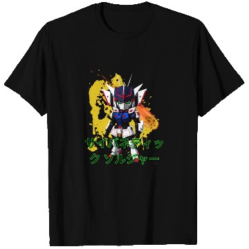 Discover Chibi Mecha: A Cute Cyberpunk Design 9 T Shirts