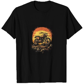 Discover Dirt Bike Motorcycle Motorbike MX Biker Retro T Shirts
