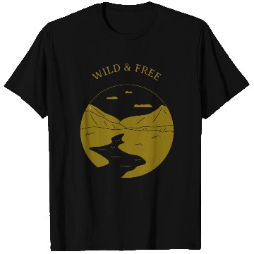 Discover Wild & Free Camping T Shirts