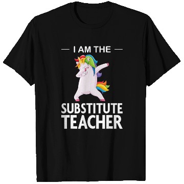 Discover Funny I Am The Substitute Teacher Dabbing Colorful T Shirts