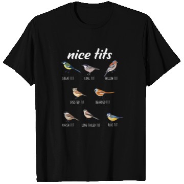 Discover Funny Nice Tits Birdwatching Bird Watching Birding T Shirts