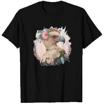 Discover Cute Vulture Bird Flower Crown Floral Wild Birds T Shirts