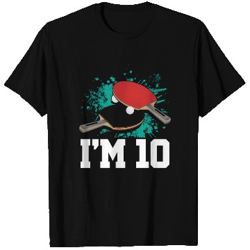 Discover I'm 10 Table Tennis Player Sports Kid 10th T Shirts